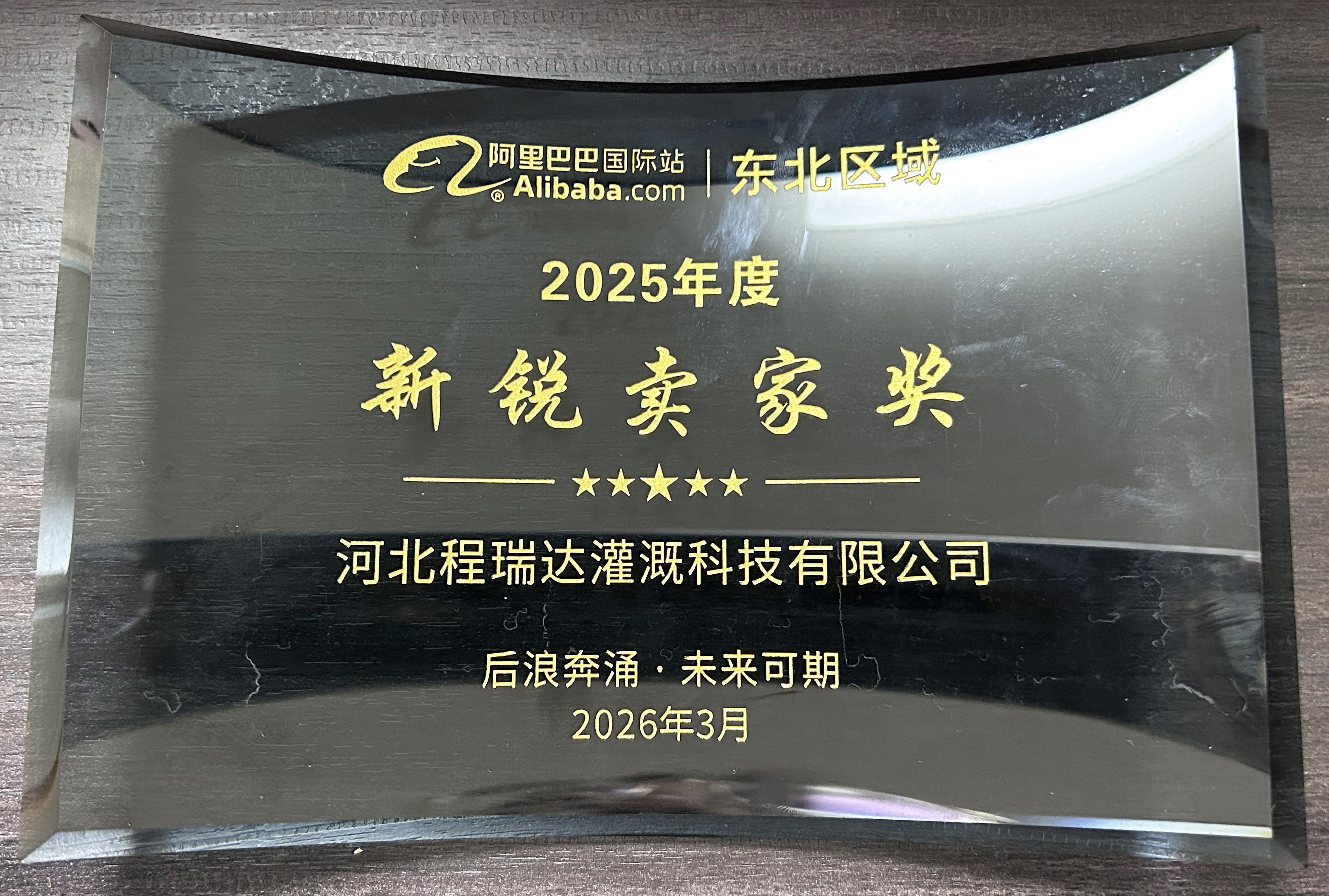 大连程瑞达灌溉 | 荣获阿里国际站新锐卖家奖